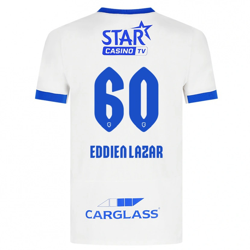 Danxen Barn Saif Eddien Lazar #60 Vit Blå Bortatröja Matchtröjor 2026/27 Tröjor T-Tröja