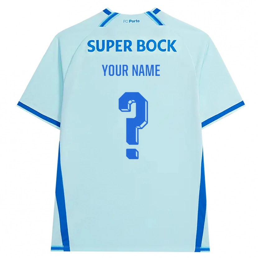 Danxen Barn Ditt Namn #0 Ljus Cyan Blå Tredjesatsen Matchtröjor 2026/27 Tröjor T-Tröja