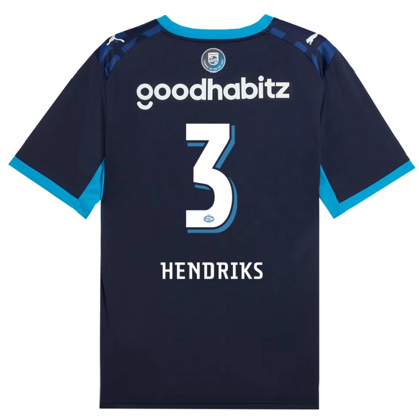 Danxen Barn Gwyneth Hendriks #3 Kornblå Kungligblå Tredjesatsen Matchtröjor 2026/27 Tröjor T-Tröja