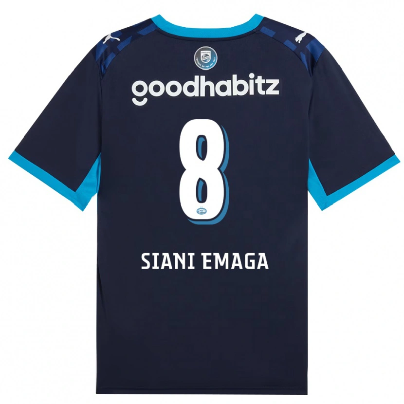 Danxen Barn Ezechiel Siani Emaga #8 Kornblå Kungligblå Tredjesatsen Matchtröjor 2026/27 Tröjor T-Tröja