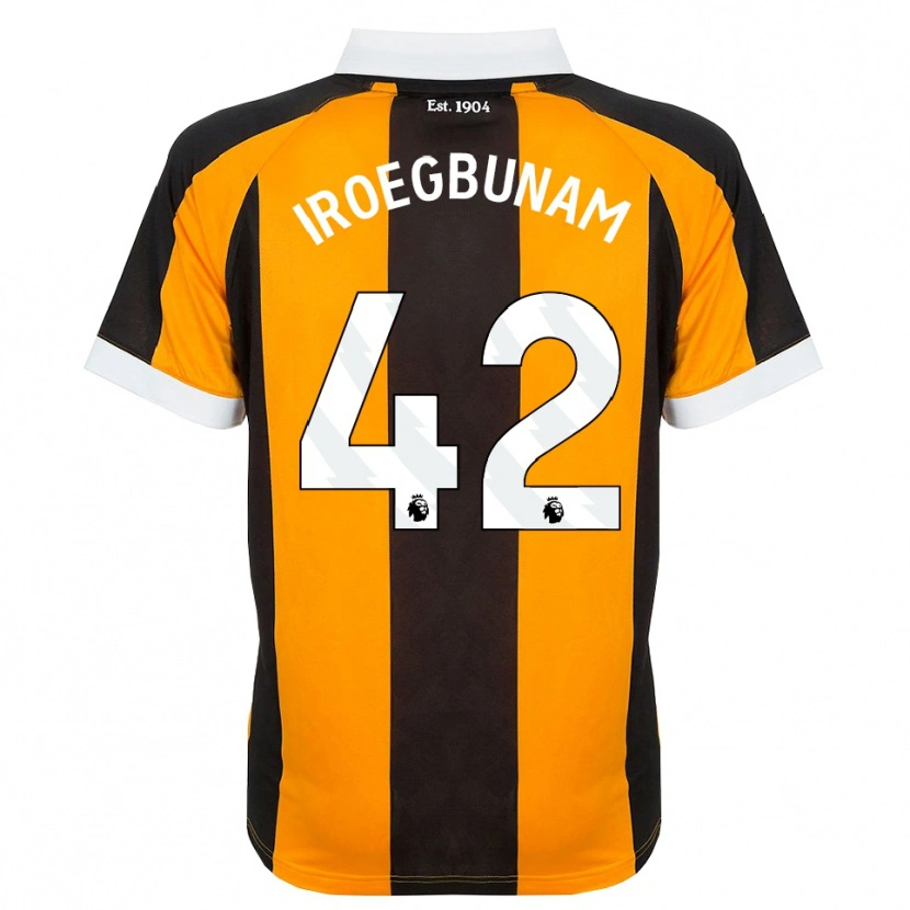 Danxen Barn Tim Iroegbunam #42 Orange Svart Vit Hemmatröja Matchtröjor 2026/27 Tröjor T-Tröja
