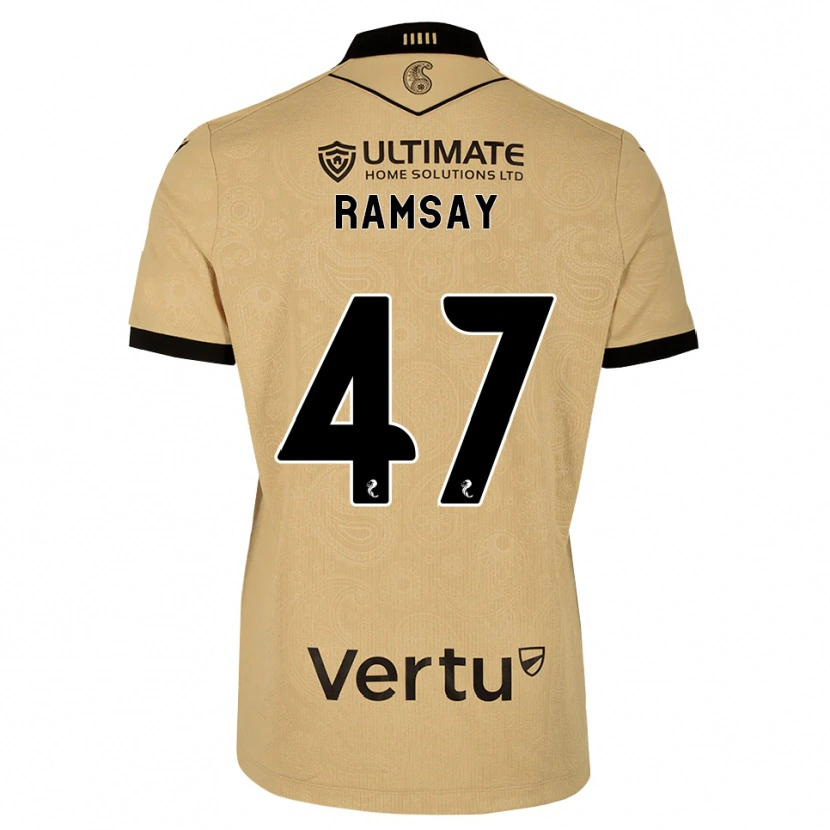 Danxen Barn Calvin Ramsay #47 Burlywood Svart Bortatröja Matchtröjor 2026/27 Tröjor T-Tröja