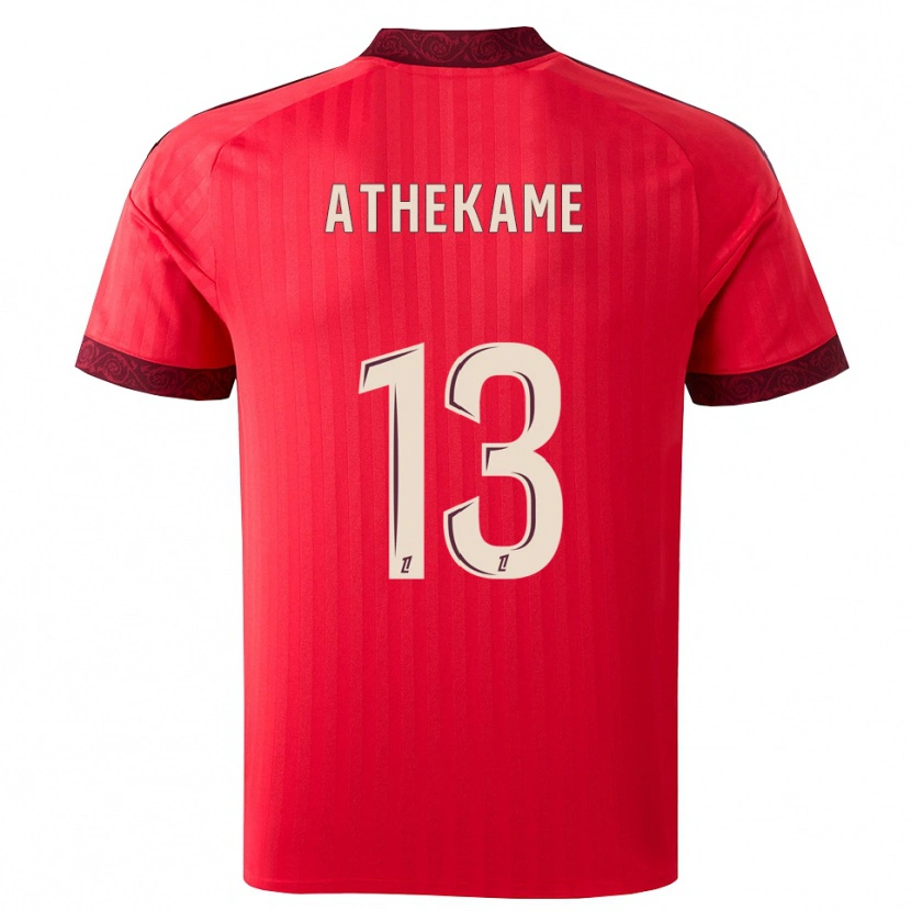Danxen Barn Zachary Athekame #13 Vinröd Röd Vit Bortatröja Matchtröjor 2026/27 Tröjor T-Tröja