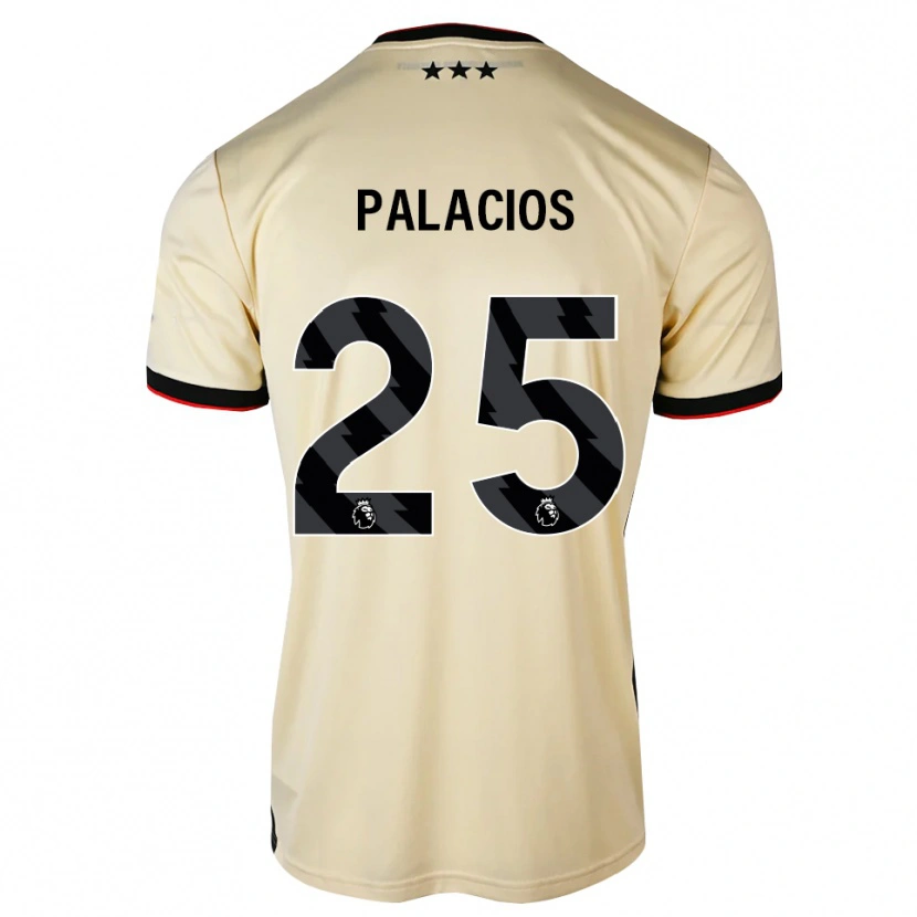 Danxen Barn Exequiel Palacios #25 Citronkaka Svart Röd Bortatröja Matchtröjor 2026/27 Tröjor T-Tröja