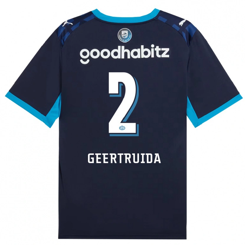 Danxen Barn Lutsharel Geertruida #2 Kornblå Kungligblå Tredjesatsen Matchtröjor 2026/27 Tröjor T-Tröja