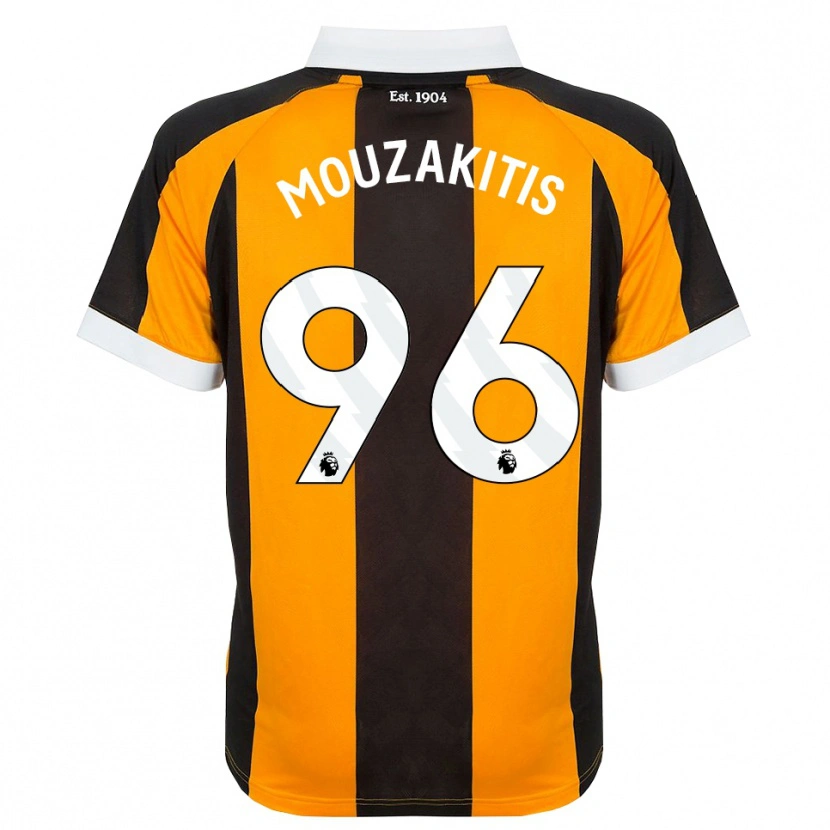 Danxen Barn Christos Mouzakitis #96 Orange Svart Vit Hemmatröja Matchtröjor 2026/27 Tröjor T-Tröja