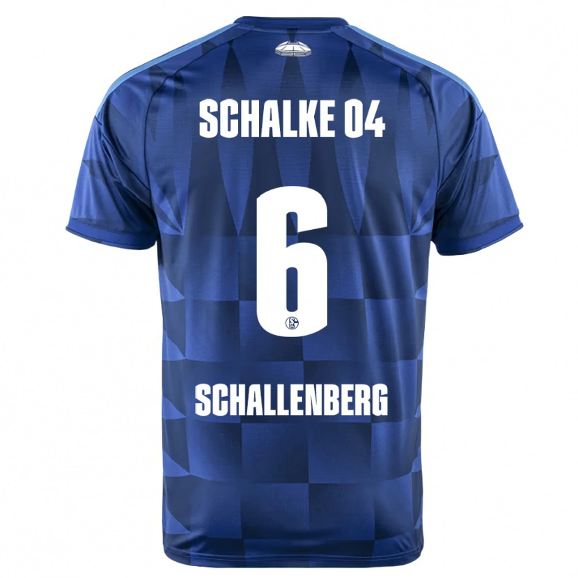 Danxen Män Ron Schallenberg #6 Mörkblå Gul Vit Hemmatröja Matchtröjor 2026/27 Tröjor T-Tröja