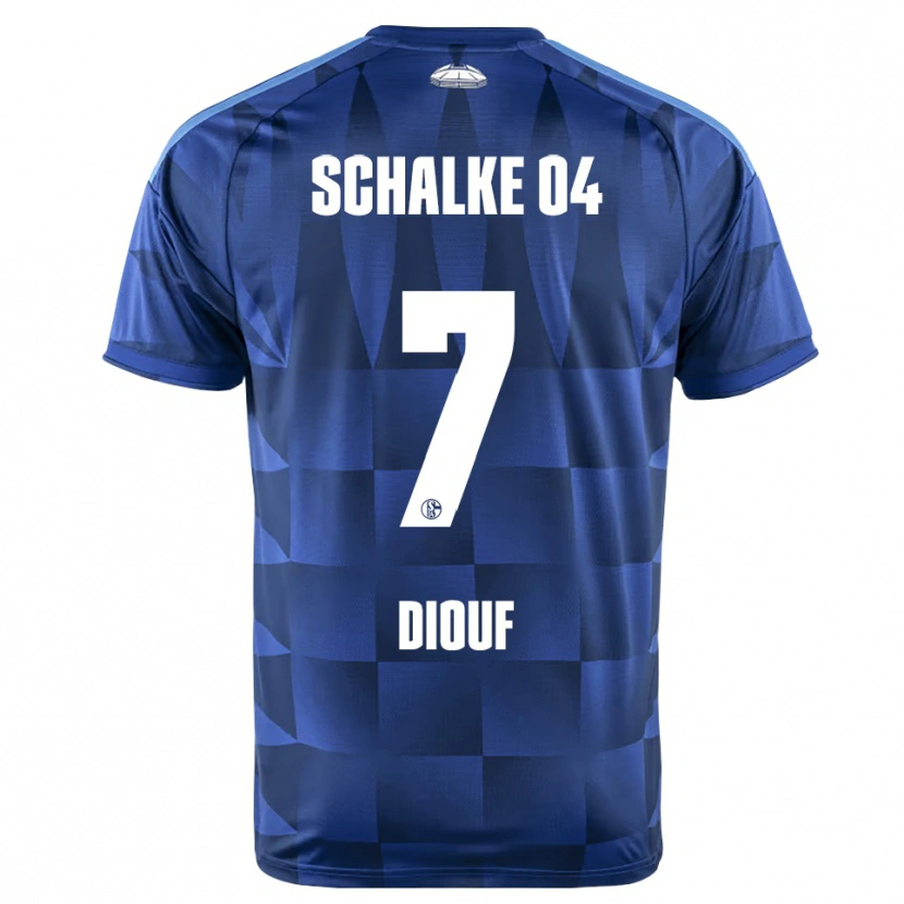 Danxen Män Salif Diouf #7 Mörkblå Gul Vit Hemmatröja Matchtröjor 2026/27 Tröjor T-Tröja