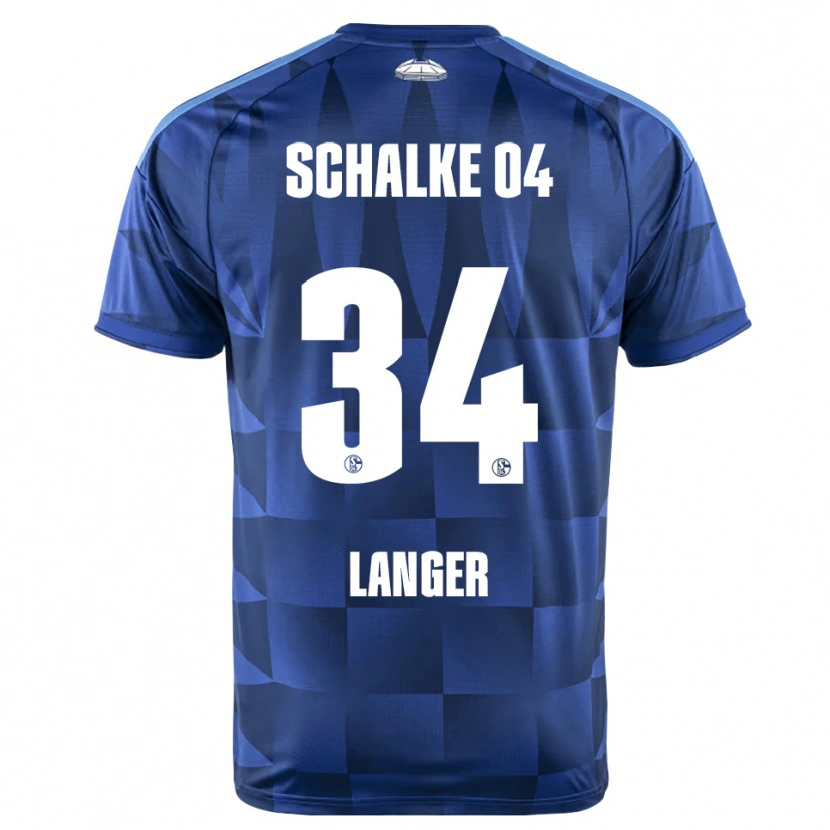 Danxen Män Michael Langer #34 Mörkblå Gul Vit Hemmatröja Matchtröjor 2026/27 Tröjor T-Tröja