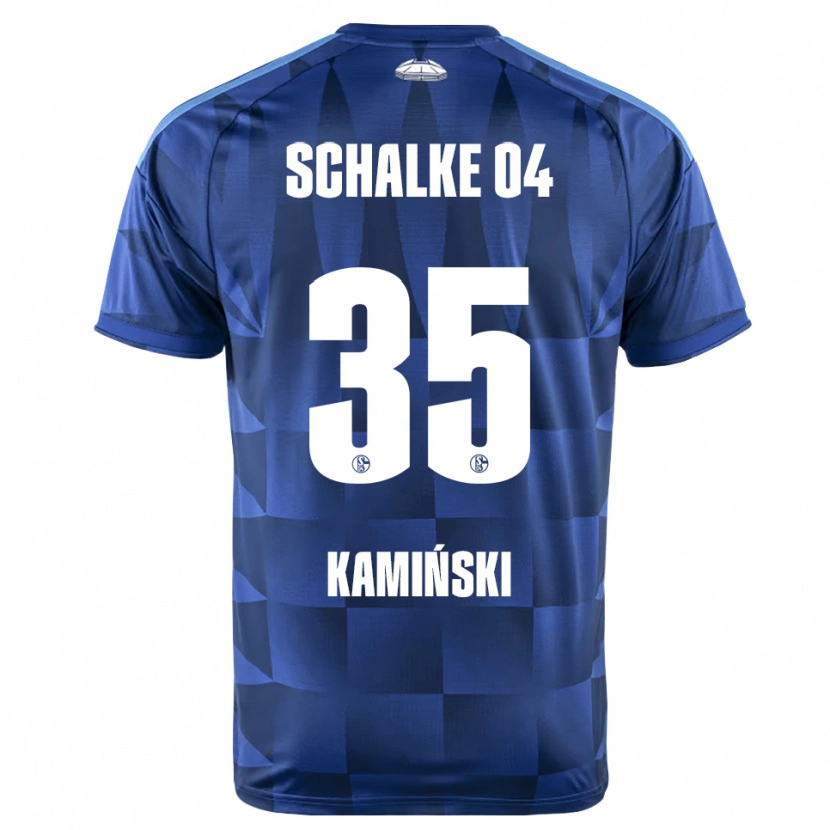Danxen Män Marcin Kaminski #35 Mörkblå Gul Vit Hemmatröja Matchtröjor 2026/27 Tröjor T-Tröja