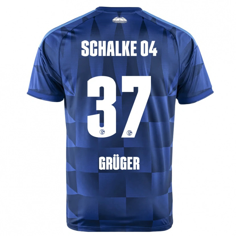 Danxen Män Max Grüger #37 Mörkblå Gul Vit Hemmatröja Matchtröjor 2026/27 Tröjor T-Tröja