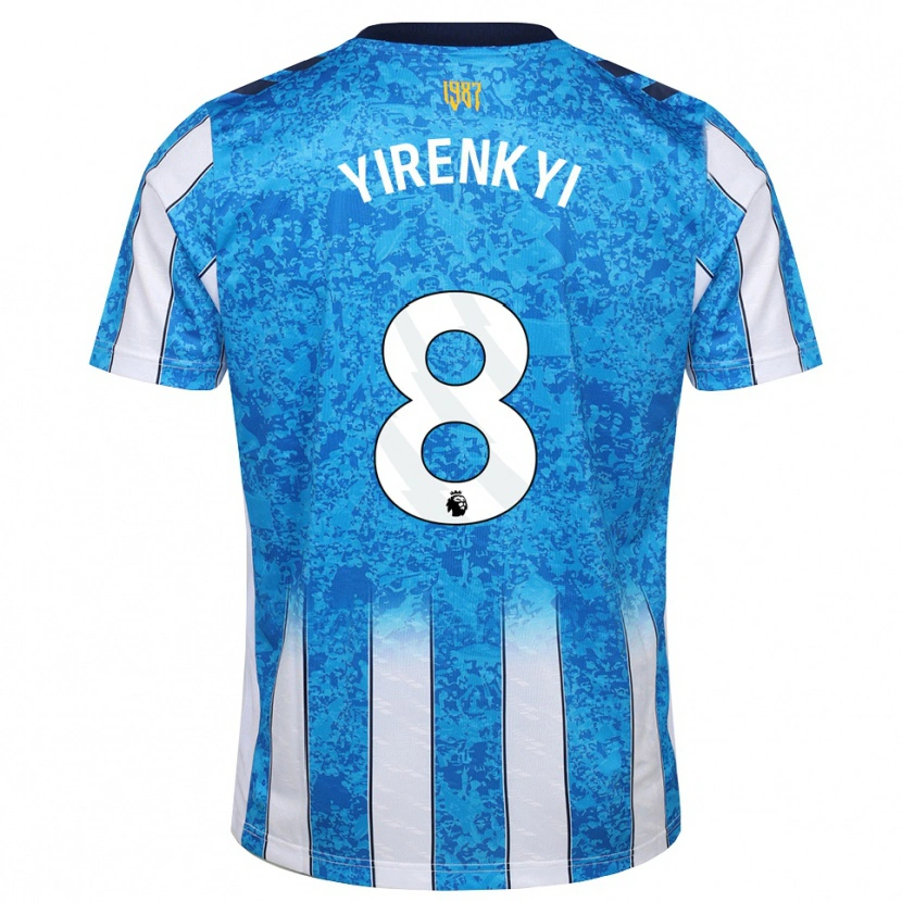 Danxen Män Caleb Yirenkyi #8 Vit Blå Orange Hemmatröja Matchtröjor 2026/27 Tröjor T-Tröja