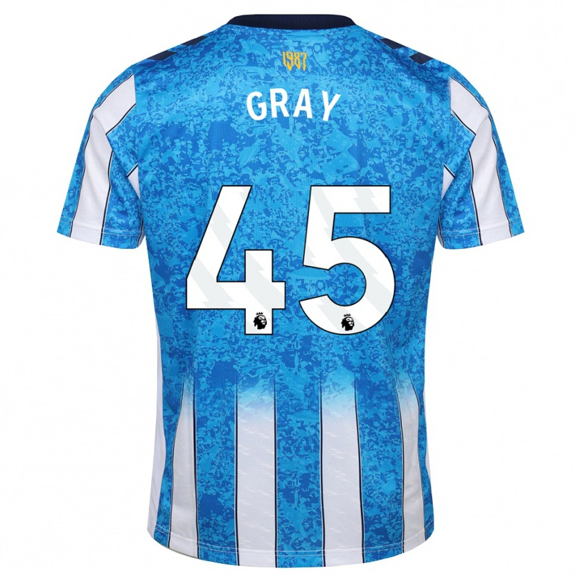 Danxen Män Harrison Gray #45 Vit Blå Orange Hemmatröja Matchtröjor 2026/27 Tröjor T-Tröja