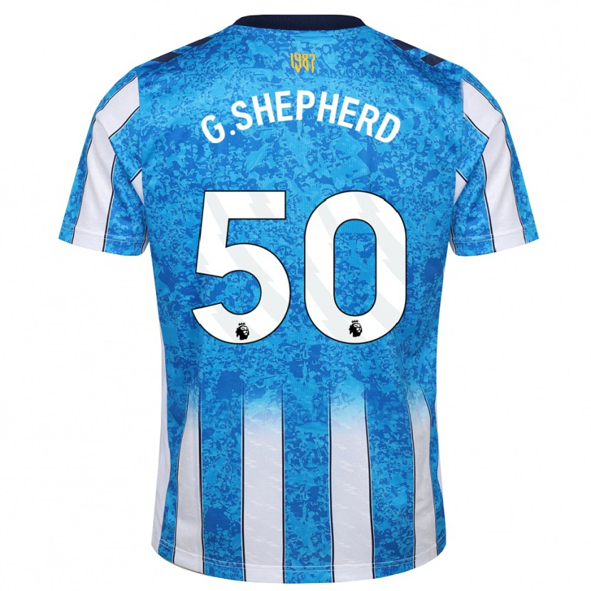 Danxen Män George Shepherd #50 Vit Blå Orange Hemmatröja Matchtröjor 2026/27 Tröjor T-Tröja
