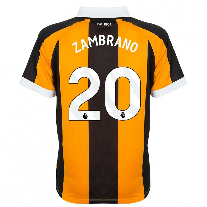 Danxen Män Óscar Zambrano #20 Orange Svart Vit Hemmatröja Matchtröjor 2026/27 Tröjor T-Tröja