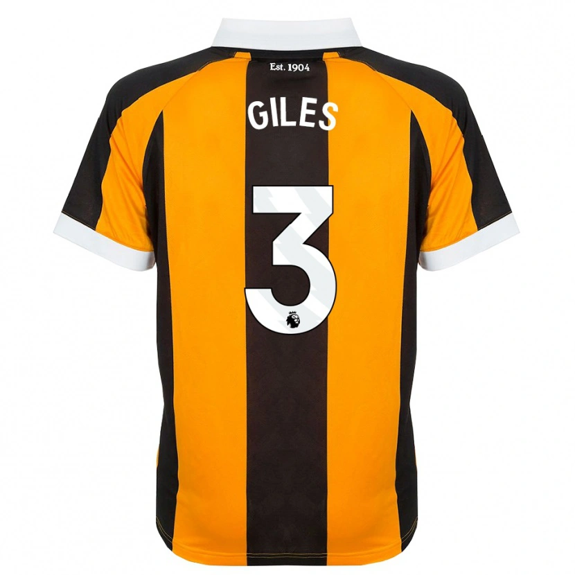 Danxen Män Ryan Giles #3 Orange Svart Vit Hemmatröja Matchtröjor 2026/27 Tröjor T-Tröja