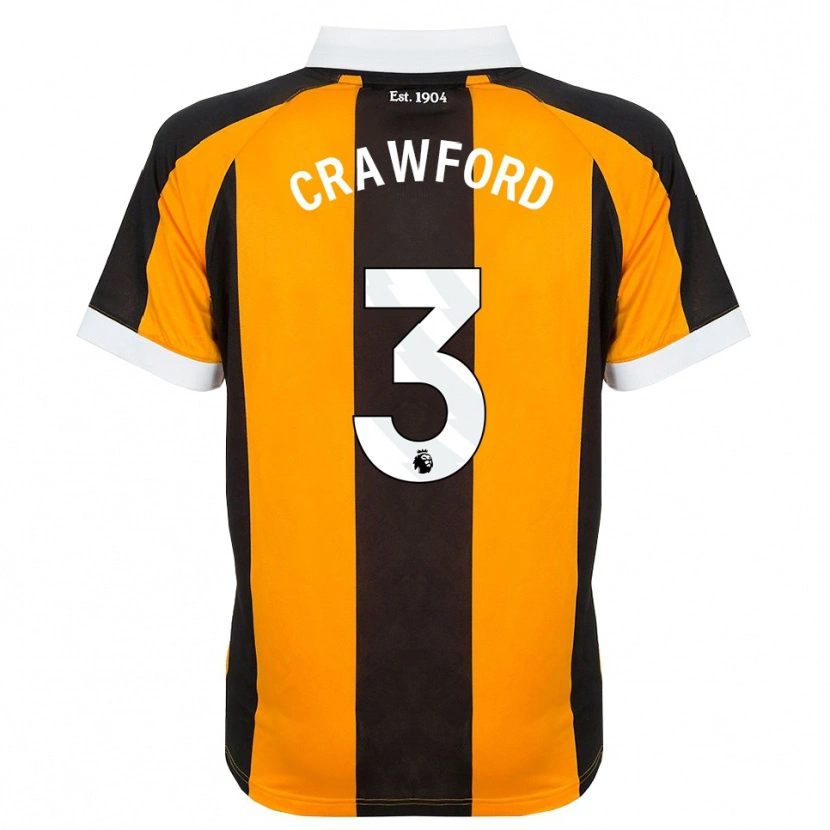 Danxen Män Jude Crawford #3 Orange Svart Vit Hemmatröja Matchtröjor 2026/27 Tröjor T-Tröja
