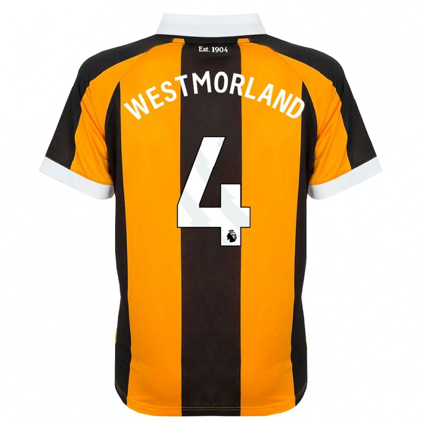 Danxen Män Emma Westmorland #4 Orange Svart Vit Hemmatröja Matchtröjor 2026/27 Tröjor T-Tröja