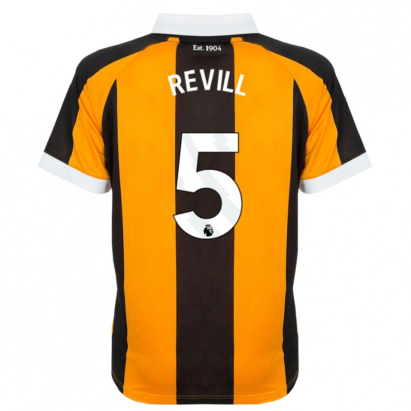 Danxen Män Harry Revill #5 Orange Svart Vit Hemmatröja Matchtröjor 2026/27 Tröjor T-Tröja