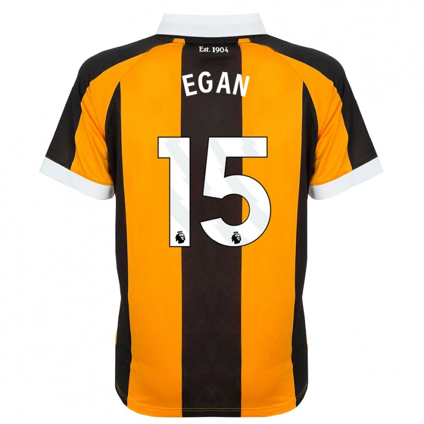 Danxen Män John Egan #15 Orange Svart Vit Hemmatröja Matchtröjor 2026/27 Tröjor T-Tröja