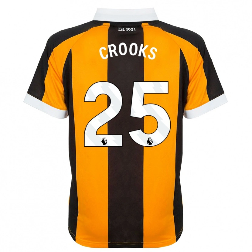 Danxen Män Matt Crooks #25 Orange Svart Vit Hemmatröja Matchtröjor 2026/27 Tröjor T-Tröja