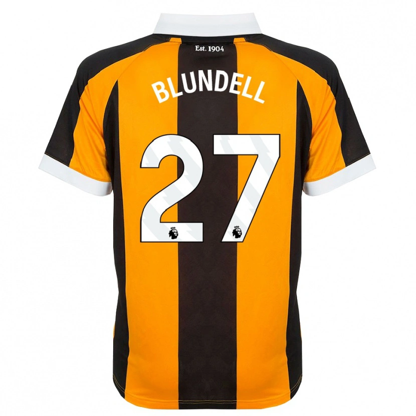 Danxen Män Maddie Blundell #27 Orange Svart Vit Hemmatröja Matchtröjor 2026/27 Tröjor T-Tröja