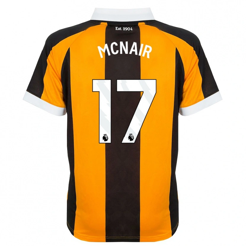 Danxen Män Paddy Mcnair #17 Orange Svart Vit Hemmatröja Matchtröjor 2026/27 Tröjor T-Tröja