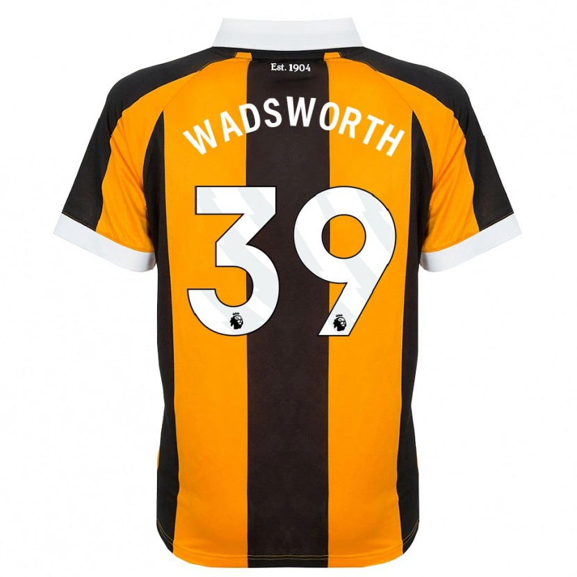 Danxen Män Noah Wadsworth #39 Orange Svart Vit Hemmatröja Matchtröjor 2026/27 Tröjor T-Tröja