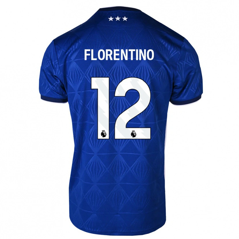 Danxen Män Florentino Ibrain Morris Luís #12 Mellanblå Vit Röd Hemmatröja Matchtröjor 2026/27 Tröjor T-Tröja