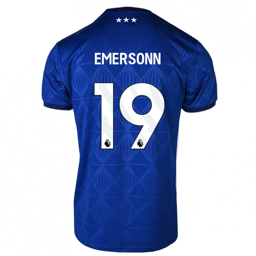 Danxen Män Emersonn Correia Da Silva #19 Mellanblå Vit Röd Hemmatröja Matchtröjor 2026/27 Tröjor T-Tröja