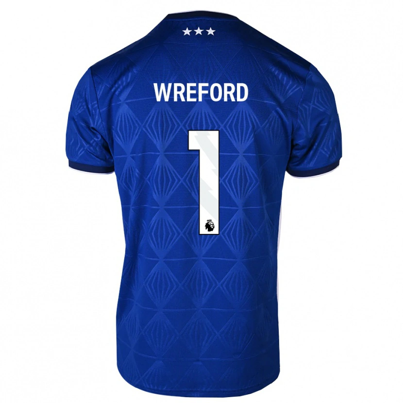 Danxen Män Ruben Wreford #1 Mellanblå Vit Röd Hemmatröja Matchtröjor 2026/27 Tröjor T-Tröja