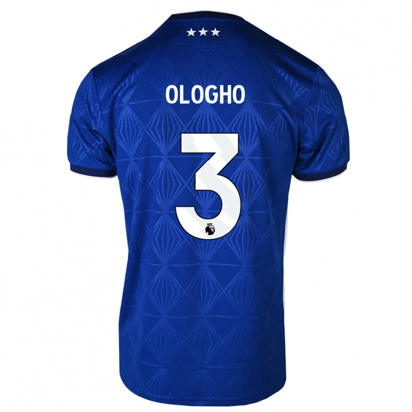 Danxen Män Daniel Ologho #3 Mellanblå Vit Röd Hemmatröja Matchtröjor 2026/27 Tröjor T-Tröja