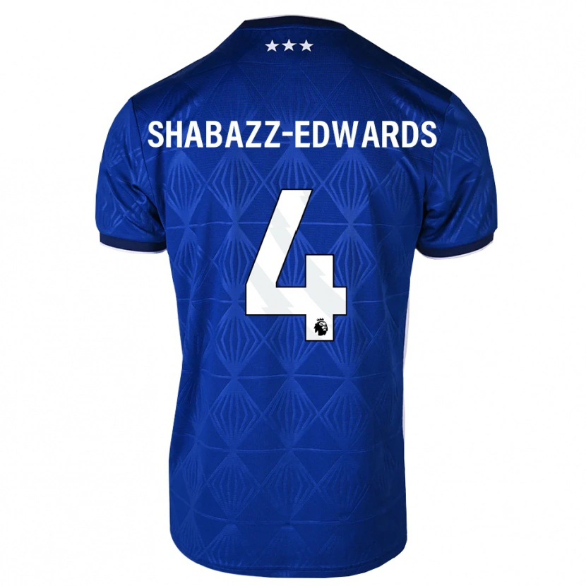 Danxen Män Walker Shabazz-Edwards #4 Mellanblå Vit Röd Hemmatröja Matchtröjor 2026/27 Tröjor T-Tröja