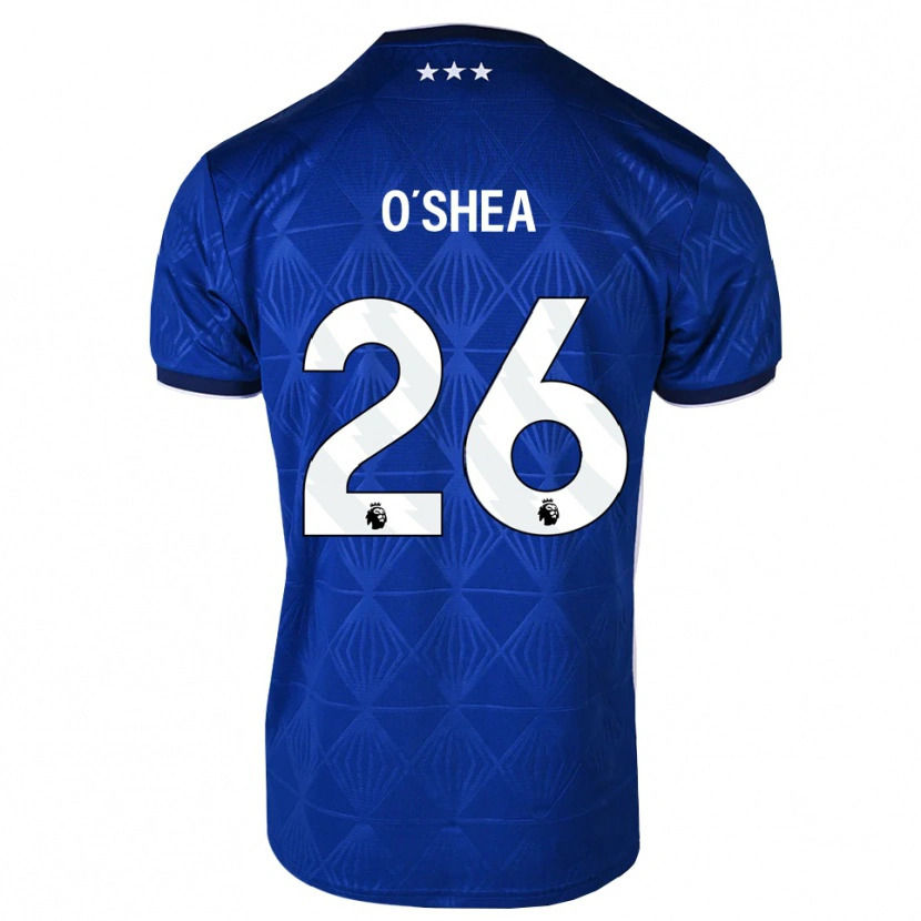 Danxen Män Dara O'shea #26 Mellanblå Vit Röd Hemmatröja Matchtröjor 2026/27 Tröjor T-Tröja