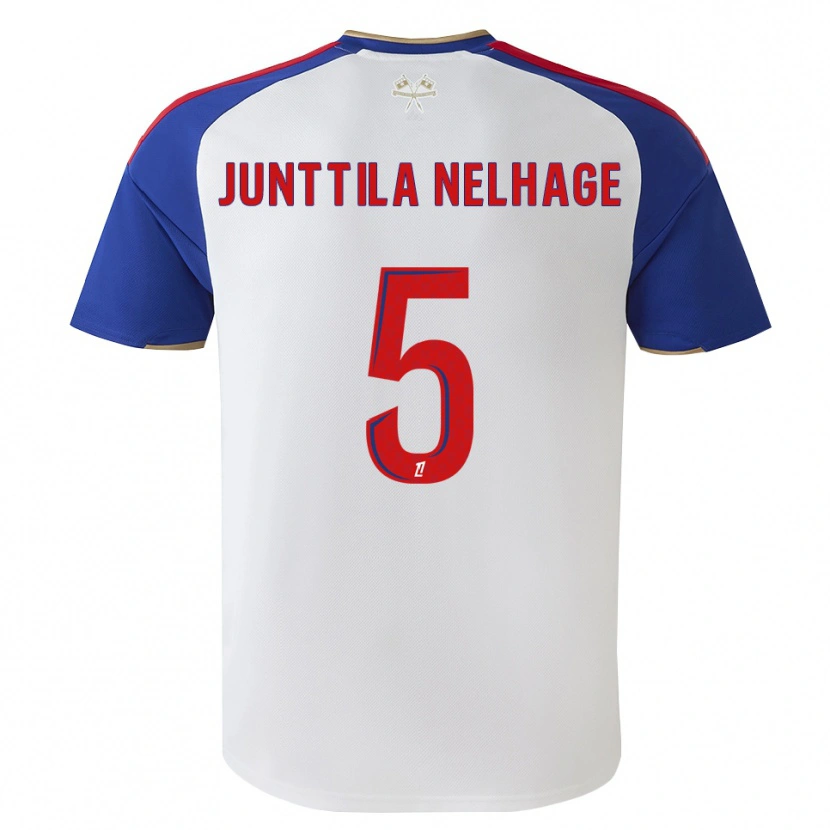 Danxen Män Elma Junttila Nelhage #5 Kungligt Blå Röd Vit Hemmatröja Matchtröjor 2026/27 Tröjor T-Tröja