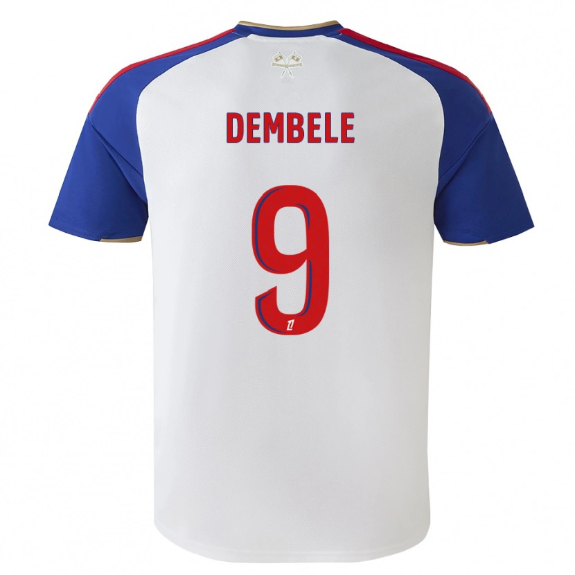 Danxen Män Moussa Dembele #9 Kungligt Blå Röd Vit Hemmatröja Matchtröjor 2026/27 Tröjor T-Tröja