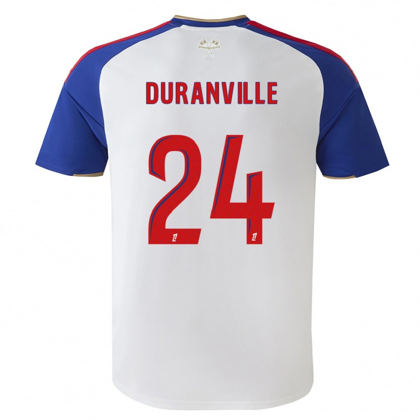 Danxen Män Julien Duranville #24 Kungligt Blå Röd Vit Hemmatröja Matchtröjor 2026/27 Tröjor T-Tröja