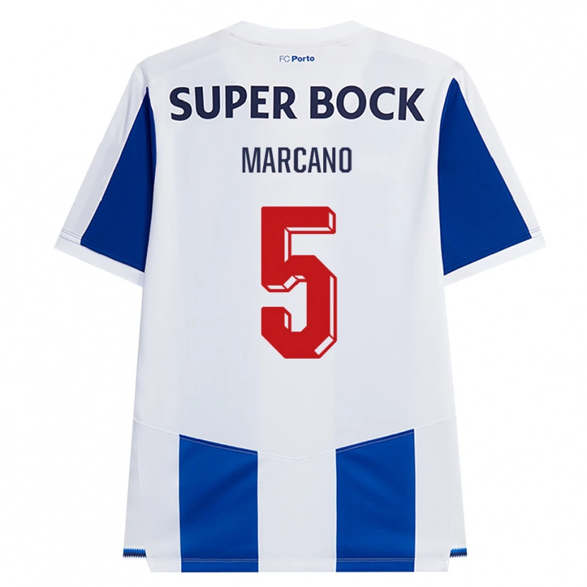 Danxen Män Ivan Marcano #5 Blå Vit Röd Hemmatröja Matchtröjor 2026/27 Tröjor T-Tröja