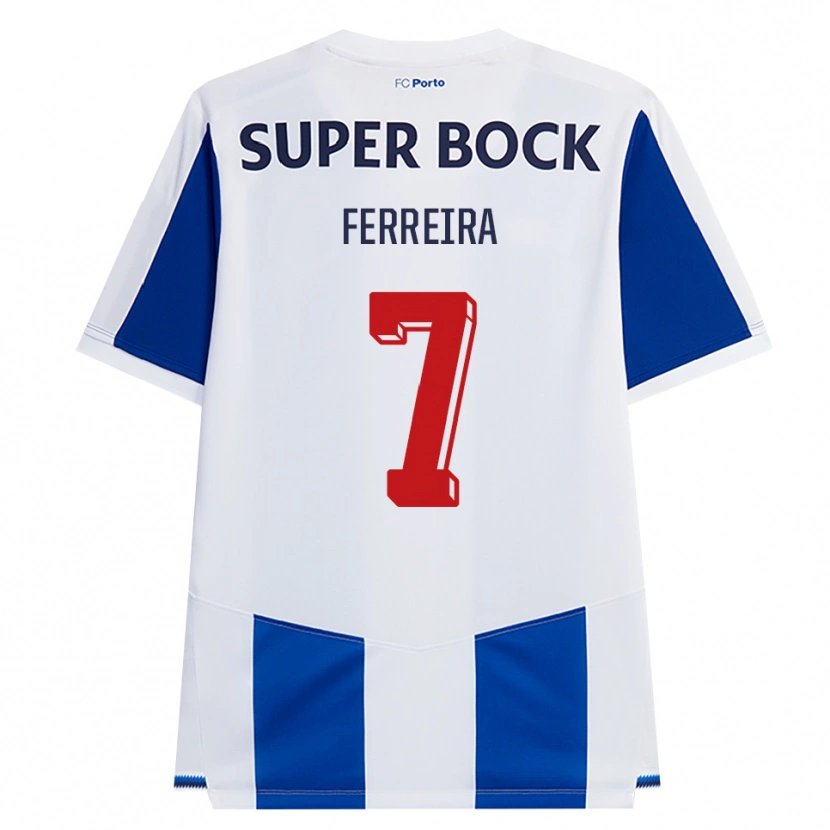 Danxen Män Maria Ferreira #7 Blå Vit Röd Hemmatröja Matchtröjor 2026/27 Tröjor T-Tröja