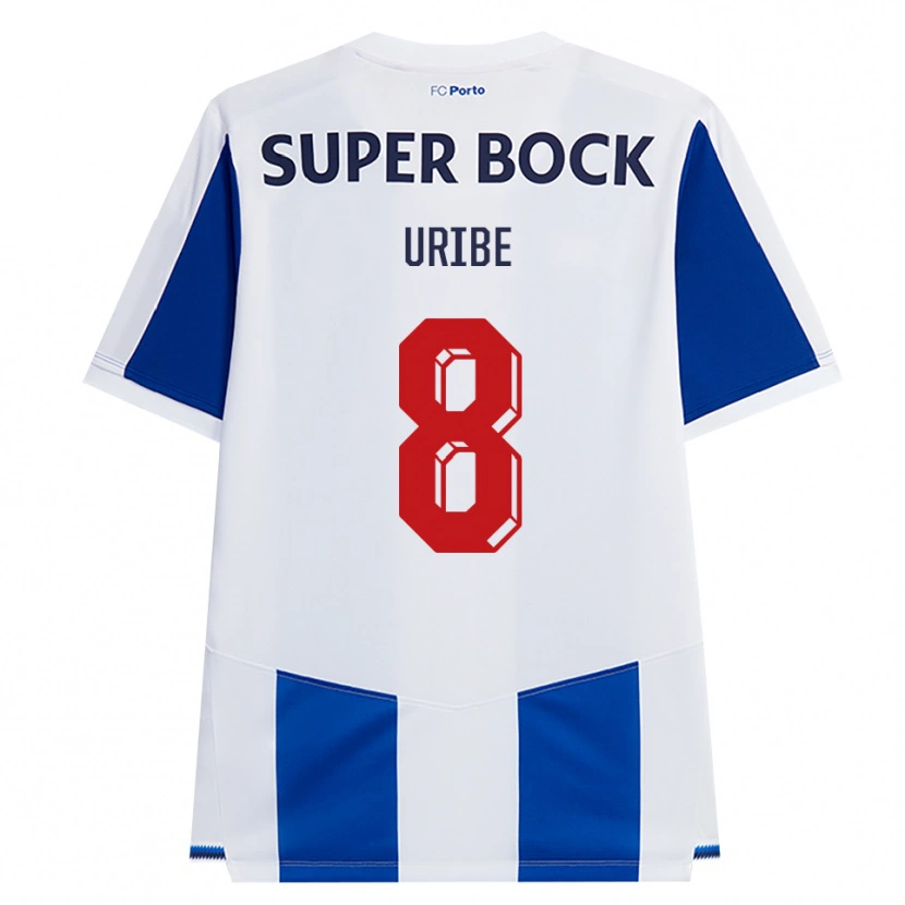 Danxen Män Mateus Uribe #8 Blå Vit Röd Hemmatröja Matchtröjor 2026/27 Tröjor T-Tröja