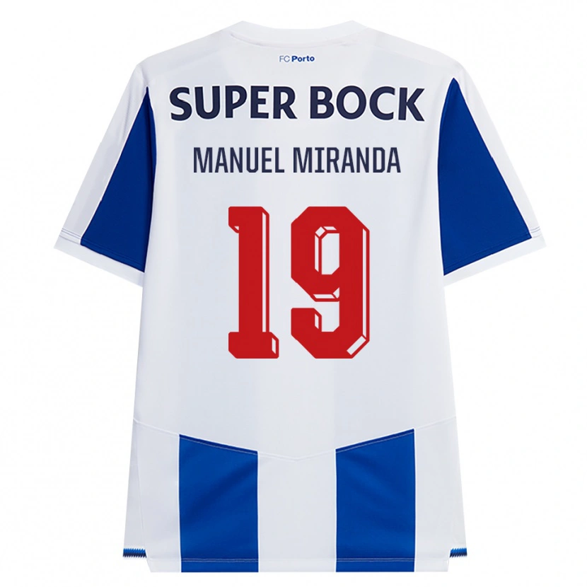 Danxen Män Manuel Miranda #19 Blå Vit Röd Hemmatröja Matchtröjor 2026/27 Tröjor T-Tröja