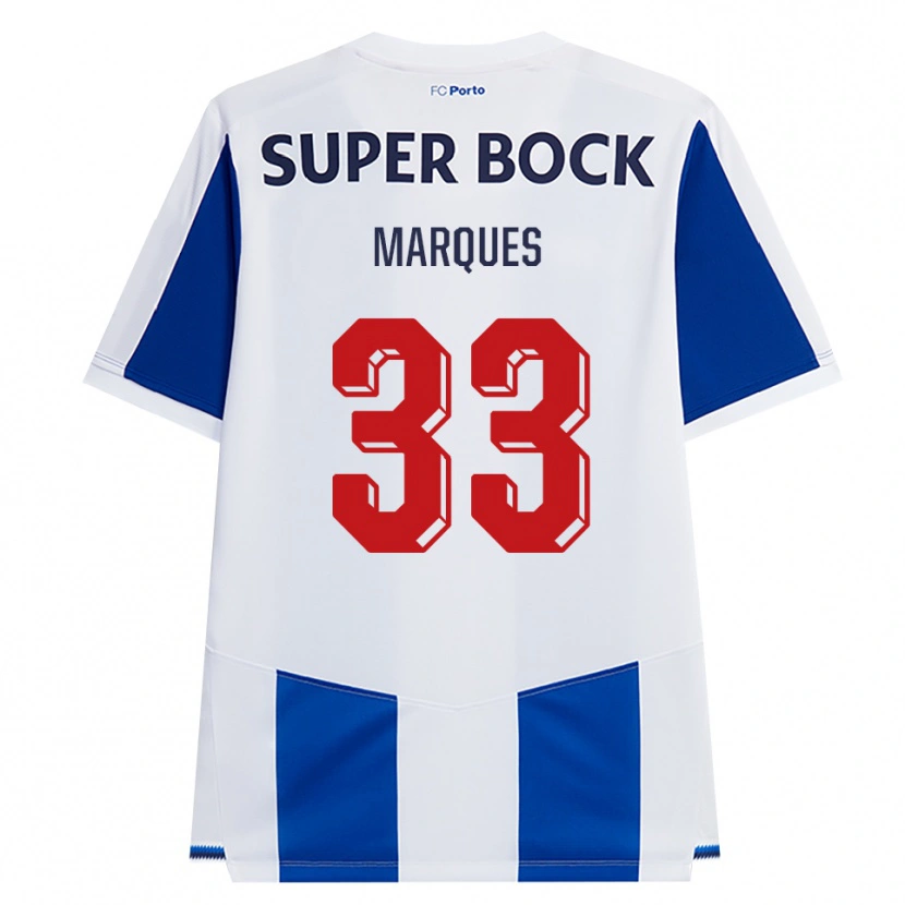 Danxen Män Bárbara Marques #33 Blå Vit Röd Hemmatröja Matchtröjor 2026/27 Tröjor T-Tröja
