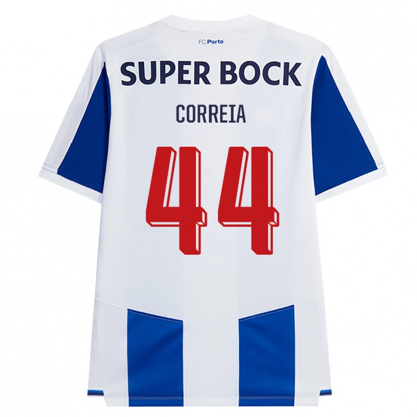 Danxen Män Romain Correia #44 Blå Vit Röd Hemmatröja Matchtröjor 2026/27 Tröjor T-Tröja