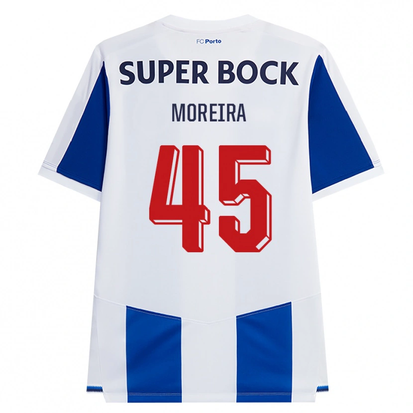 Danxen Män João Moreira #45 Blå Vit Röd Hemmatröja Matchtröjor 2026/27 Tröjor T-Tröja