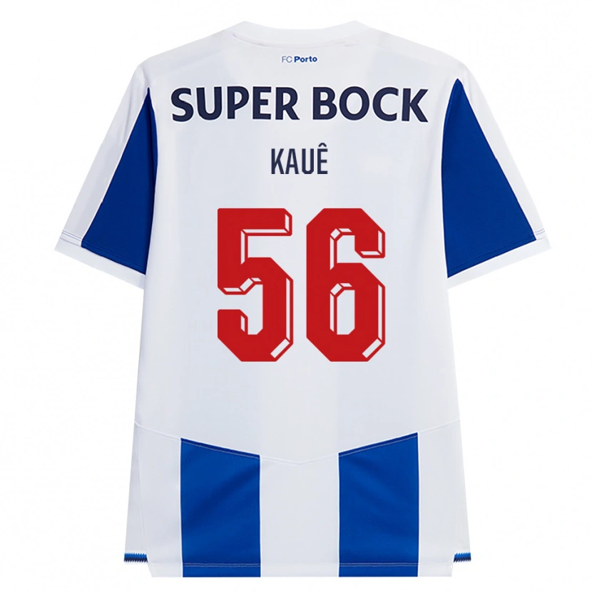 Danxen Män Kauê Rodrigues Pessanha #56 Blå Vit Röd Hemmatröja Matchtröjor 2026/27 Tröjor T-Tröja