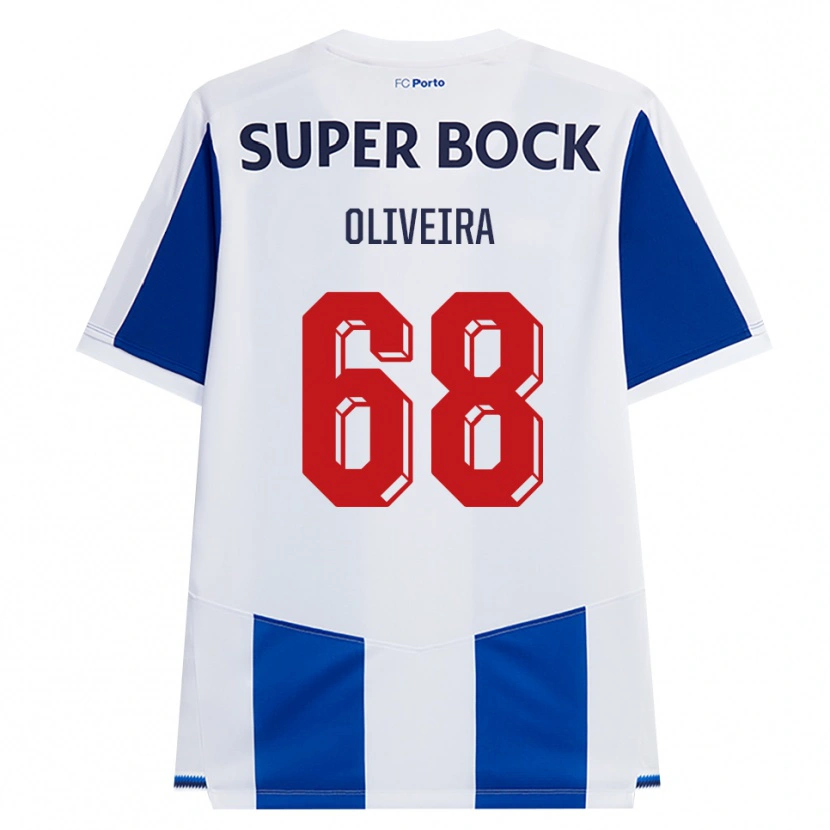 Danxen Män André Oliveira #68 Blå Vit Röd Hemmatröja Matchtröjor 2026/27 Tröjor T-Tröja