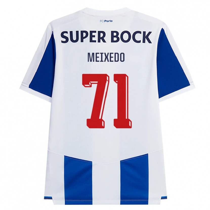 Danxen Män Francisco Meixedo #71 Blå Vit Röd Hemmatröja Matchtröjor 2026/27 Tröjor T-Tröja