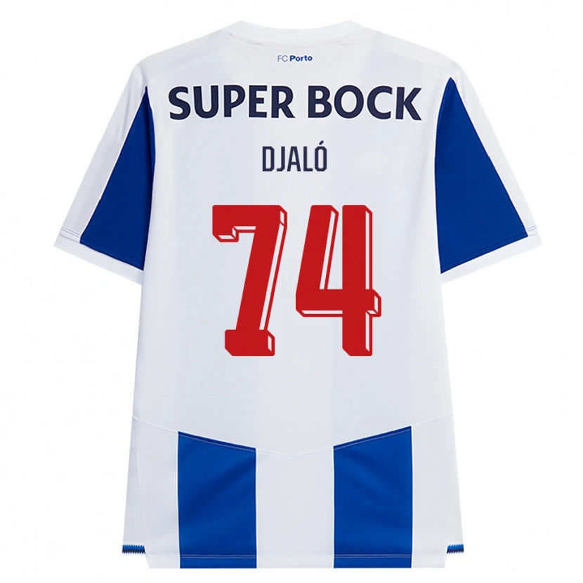 Danxen Män Ussumane Djaló #74 Blå Vit Röd Hemmatröja Matchtröjor 2026/27 Tröjor T-Tröja