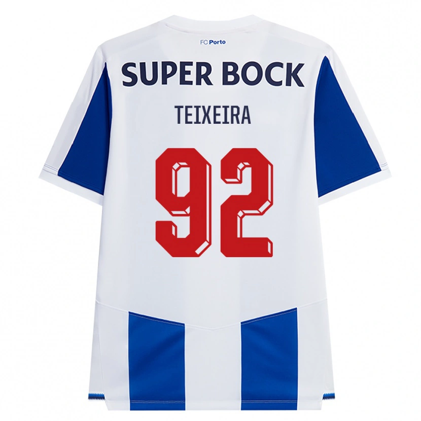 Danxen Män João Teixeira #92 Blå Vit Röd Hemmatröja Matchtröjor 2026/27 Tröjor T-Tröja