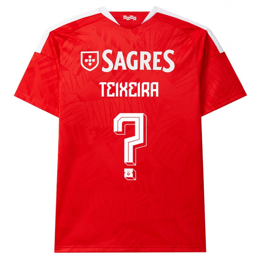 Danxen Män Ricardo Teixeira #0 Röd Vit Gul Hemmatröja Matchtröjor 2026/27 Tröjor T-Tröja